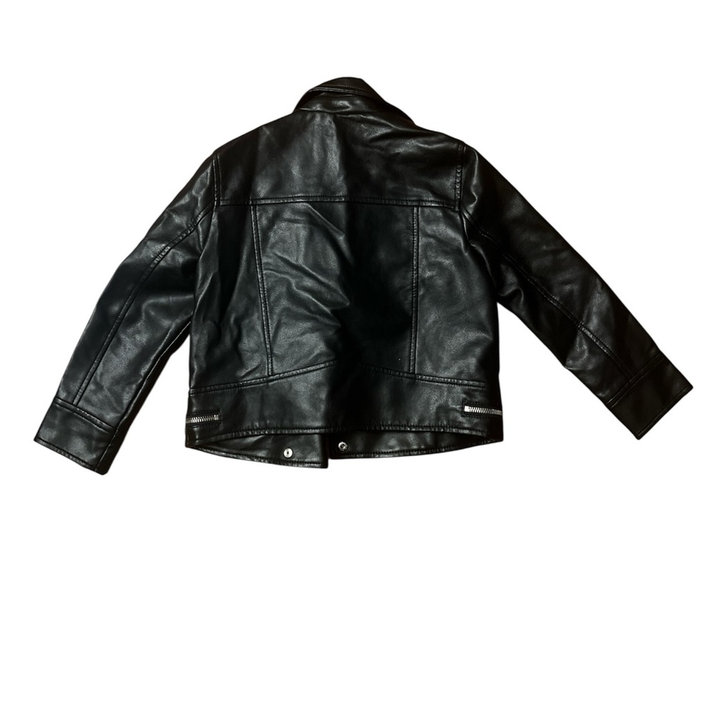 Zara Black Leather Outerwear - Picture 3 of 4